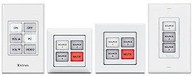Extron Now Shipping Four eBUS Button Panels with Field-Labelable Buttons