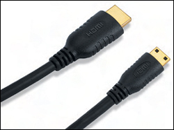 Figure 1: Relative size comparison between the Type A and Type C HDMI connectors