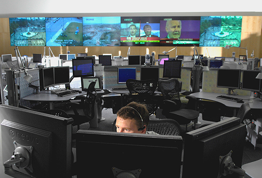 The Metropolitan Police Service employed videowalls to make surveillance camera feeds and other information readily viewable by many staff members.