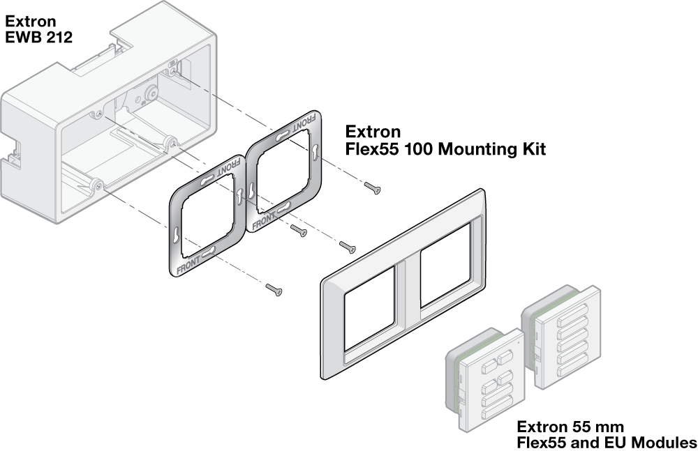 Flex55 100 Mounting Kit Diagram