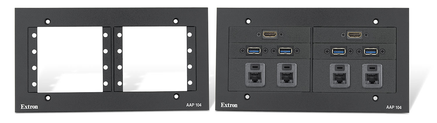 AAP 104 shown with optional Extron products