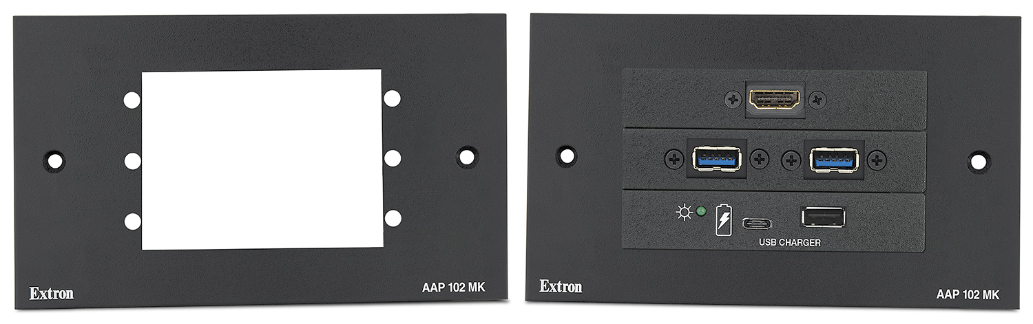 AAP 102 MK shown with optional Extron AV modules