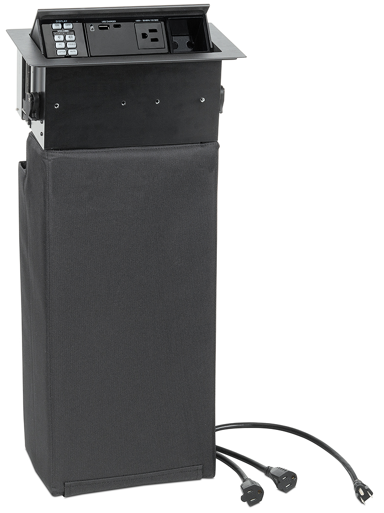 Compatible with Cable Cubby F55 enclosure with cables
