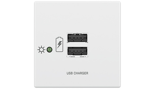 USB power modules provide two 5 VDC USB power outlets for charging iOS and Android phones or tablets
