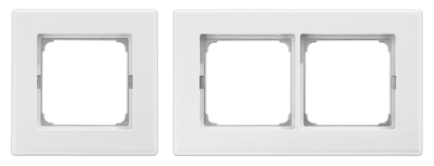 Compatible with one-gang and two-gang enclosures