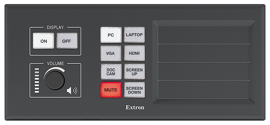 MLM 200 AAP - Black<br/>Shown with optional button panel and blank AAPs.