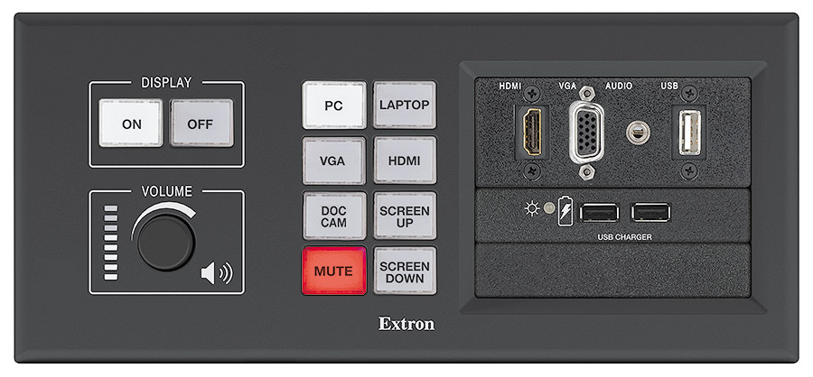 MLM 200 AAP - Black <br/>Shown with optional button panel and AAPs