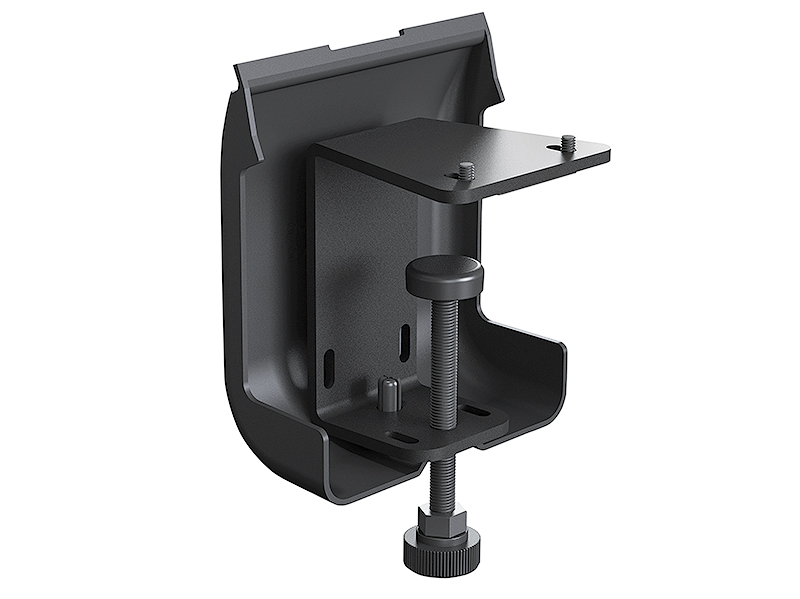 Table Clamp Kit provides an alternate table edge mounting option and cable management method available in black; Part # 70-1160-12