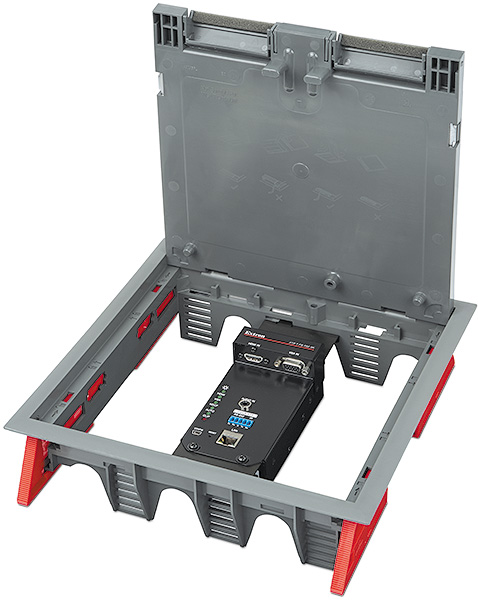 XTP T FB 202 4K <p class="small-text">Shown in Ackermann / MK Electric CableLink Plus Modular floor box assembly</p>