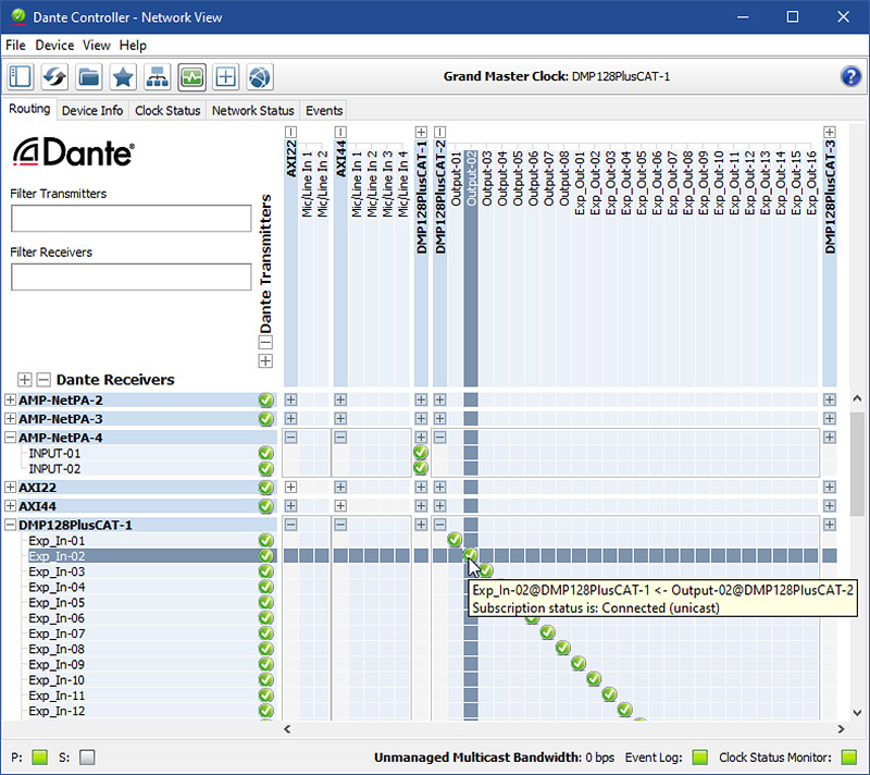 Dante Controller Software Dante Controller Software