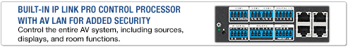 Available with IP Link Pro Control Processor