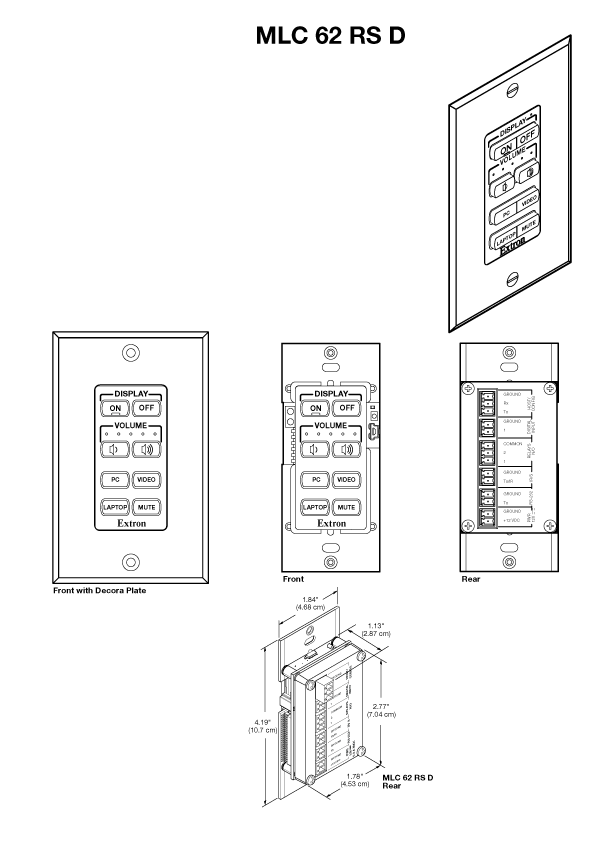 MLC 62 RS D Panel Drawing