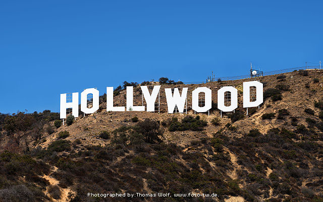 Hollywood Sign by Thomas Wolf, www.foto-tw.de.
