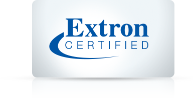 Extron Certified badge.