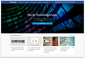 Updated Extron Website Features Powerful New Functionality and Faster Performance