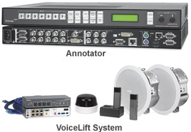 Extron Annotator and VoiceLift System