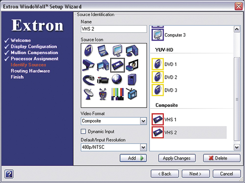 WindoWall Console software includes a series of step-by-step Wizards.