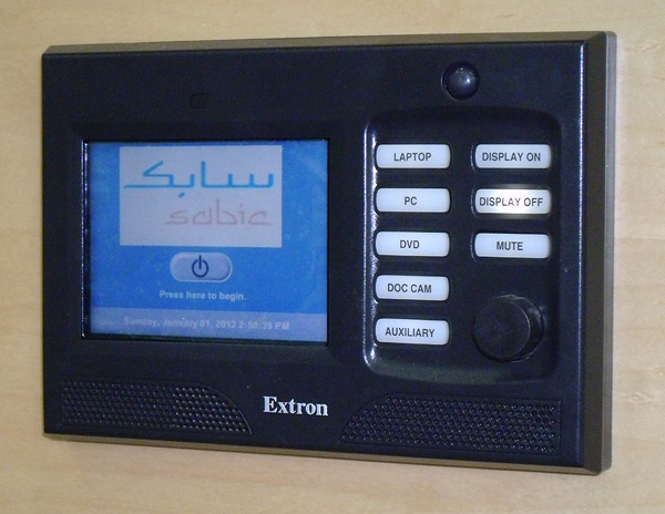 TLP 350MV Wall Mount TouchLink Touchpanel Configured for SABIC