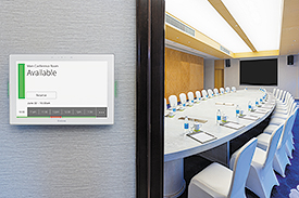 New Larger Extron10" Room Scheduling Panel - Book a Room the Easy Way