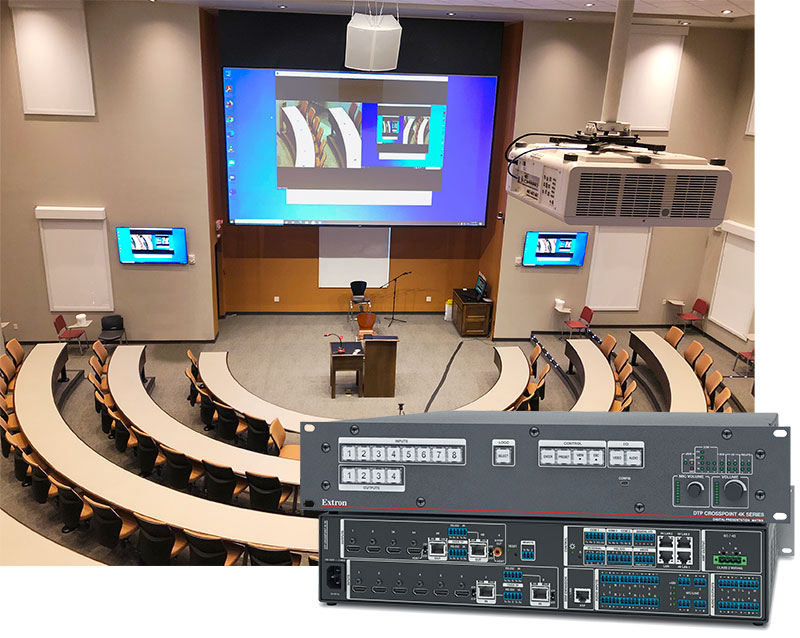 DTP CrossPoint Matrix Switcher with Lecture Hall