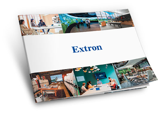 Brochure aziendale di Extron 2023