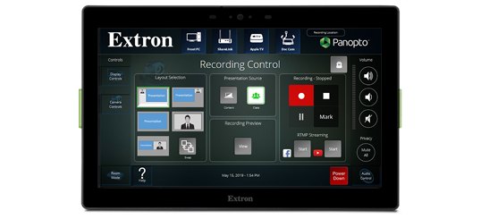 Extron Room Contol Solutions