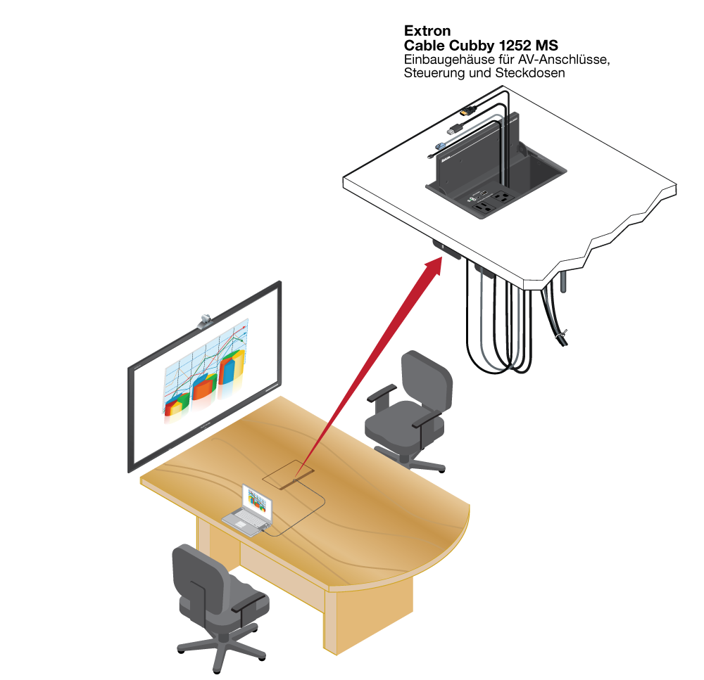 Cable Cubby 1252 MS Diagram