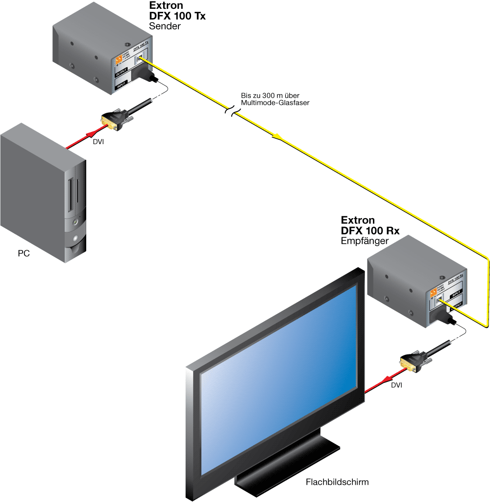 DFX 100 – Punkt zu Punkt-Anwendungen Diagram