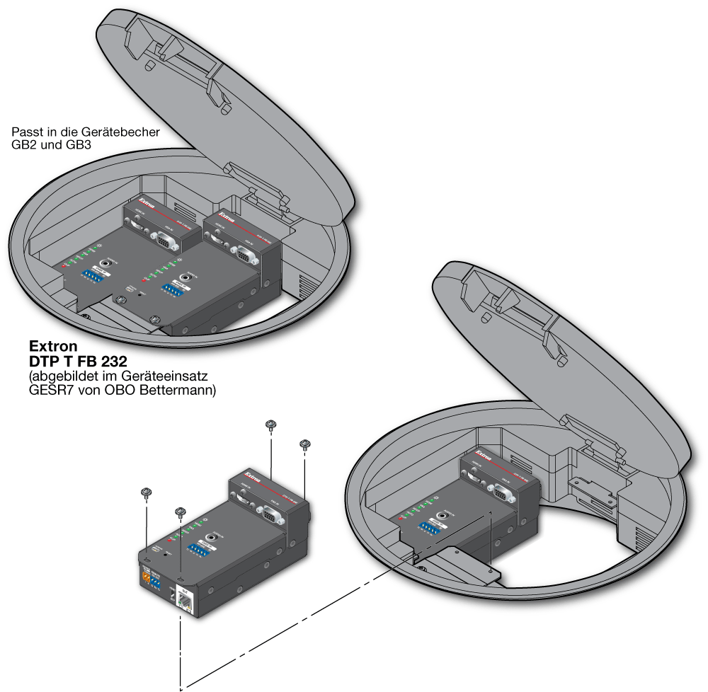 Installationslösung für Bodentanks Diagram