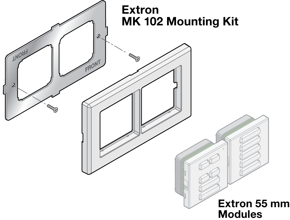 MK 100 Mounting Kit Series Diagram
