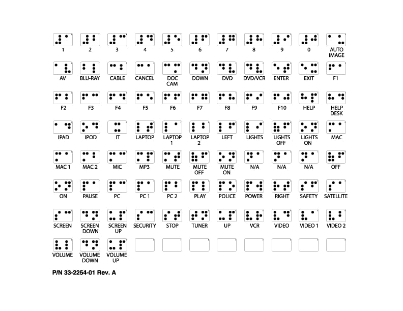 Text and Braille Labels 