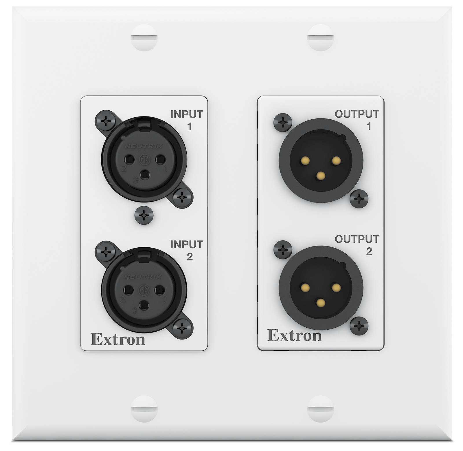 AXI 22 AT D Plus and WPD 102 XLRM with Included White Decorator-Style Wallplate