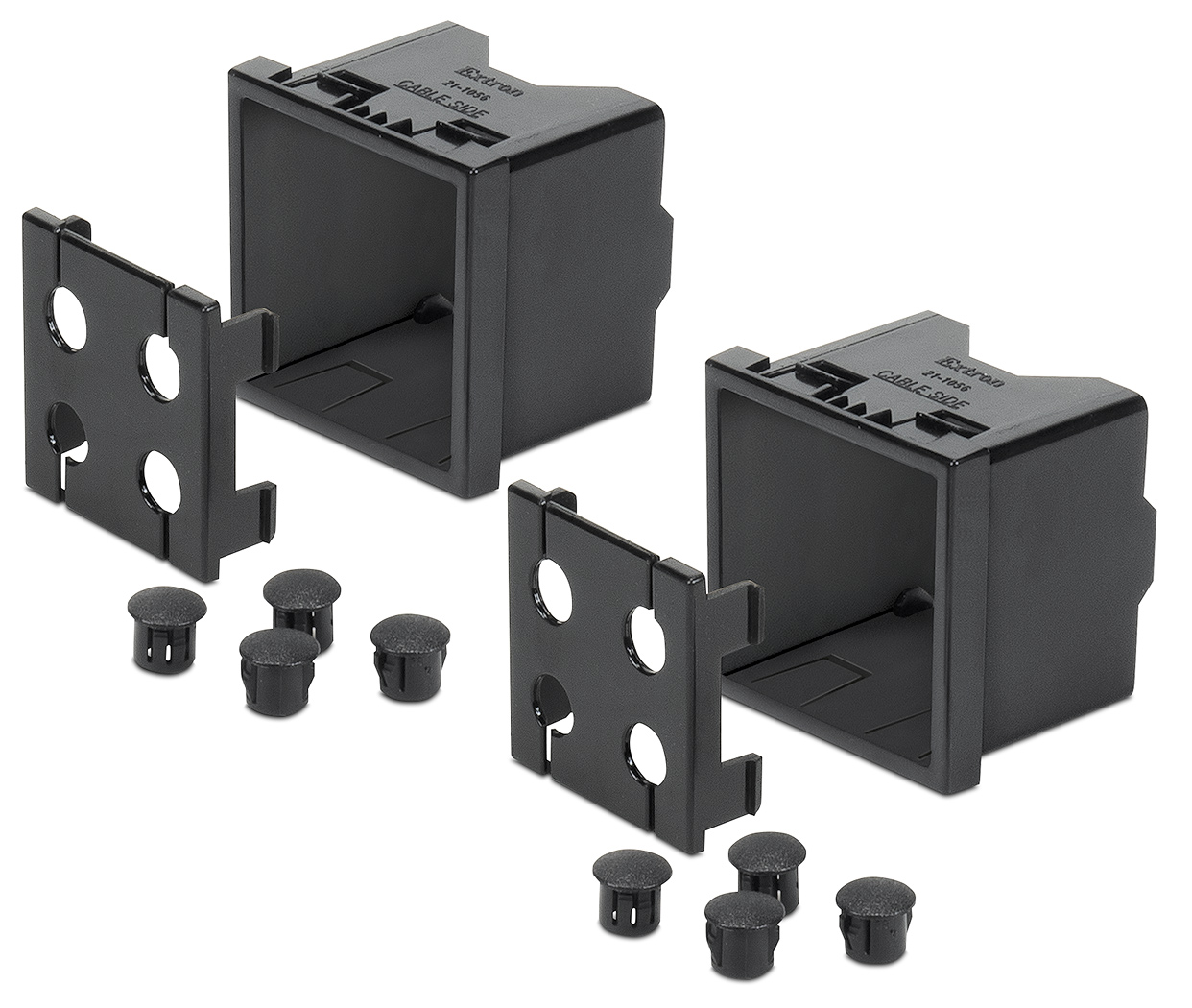 Captive Cable Kit included with Cable Cubby F55 Edge; Black PN 70-1296-02