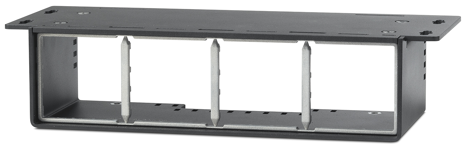Cable Cubby F55 UT is available in a black or aluminum finish