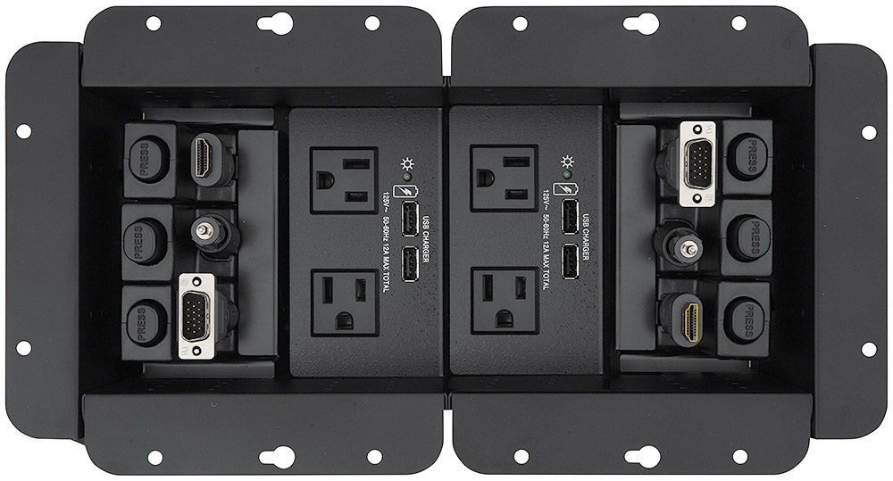 Compatible with Cable Cubby Series power modules and accessories