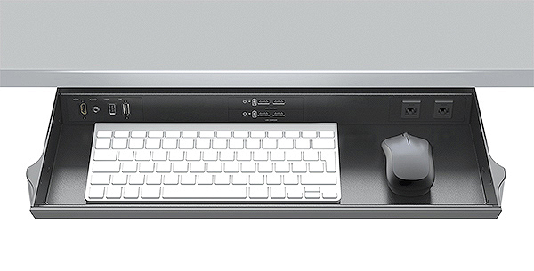 Cable Cubby 320 shown with optional items