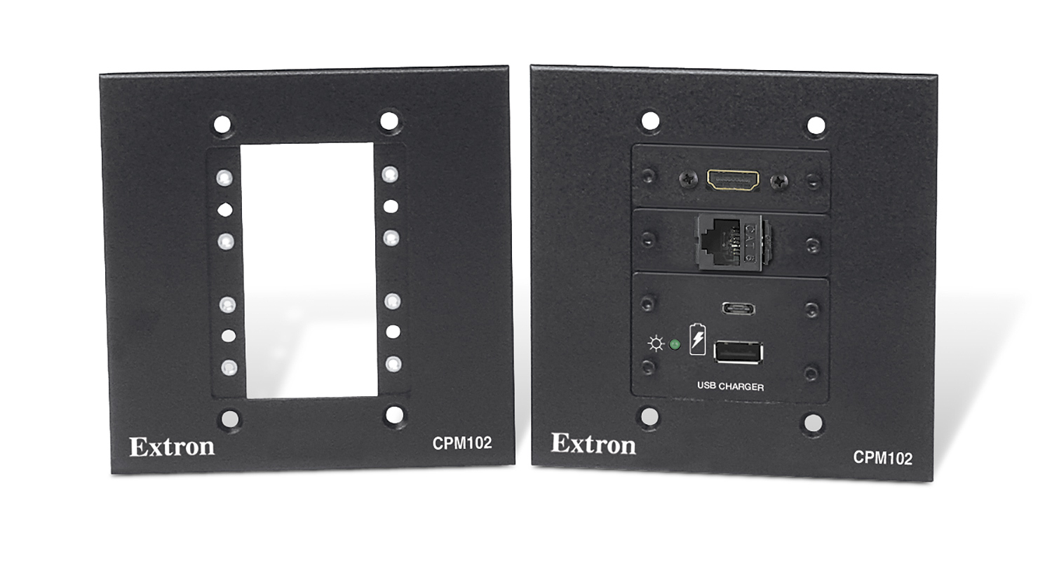 CPM102 shown with optional Extron AV modules