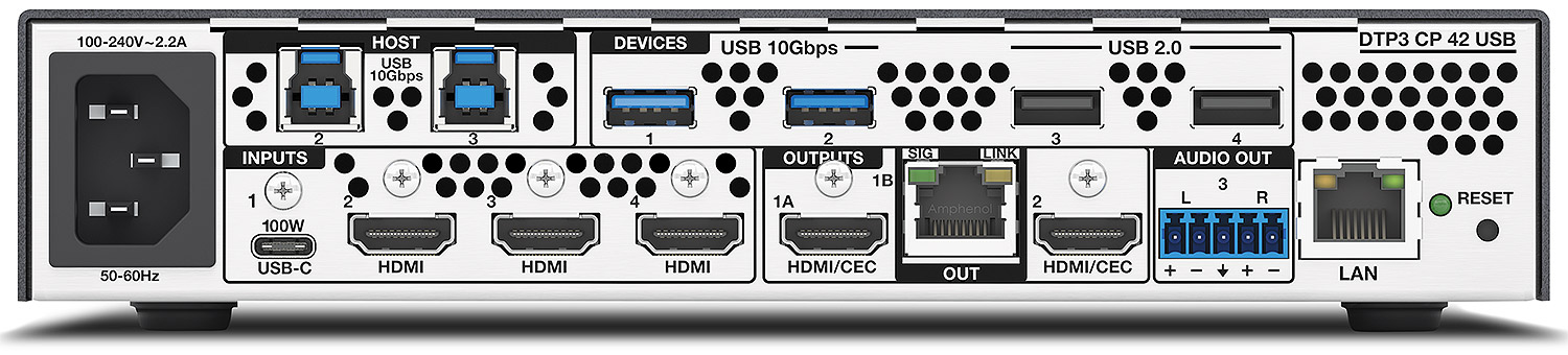 DTP3 CrossPoint 42 USB - rear