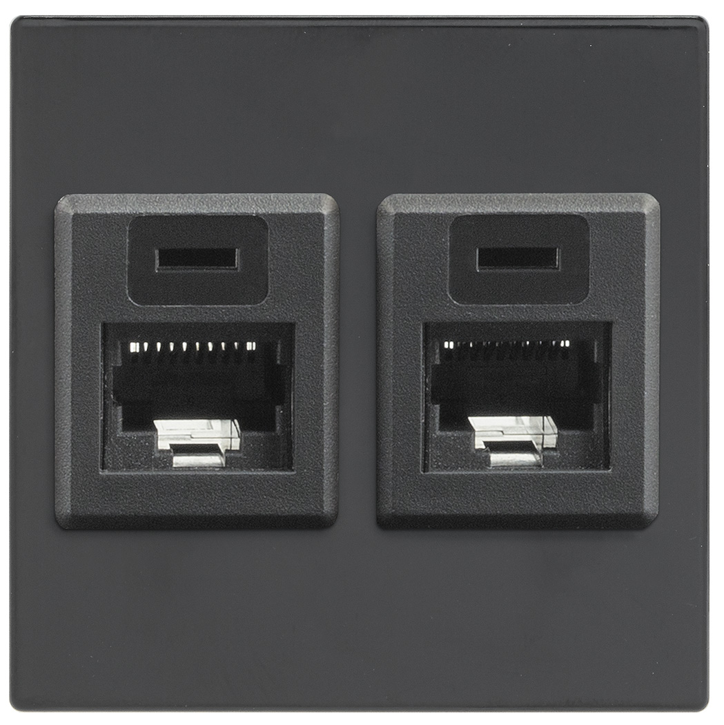 Two RJ-45 Barrels Female to Female Barrel – CAT 5e