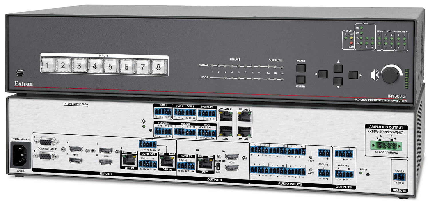 Extron IN1608 IPCP SA – Interruttore Presentazione Con Ridimensionamento – Usato