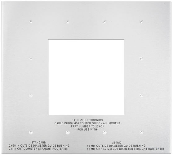 Cable Cubby 600 Routing Template