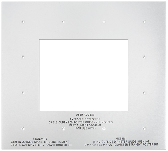 Cable Cubby 800 Routing Template