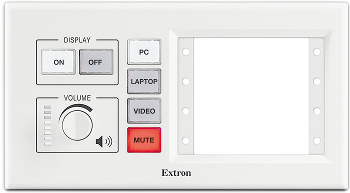 MLM 100 AAP - White<br/>Shown with optional button panel