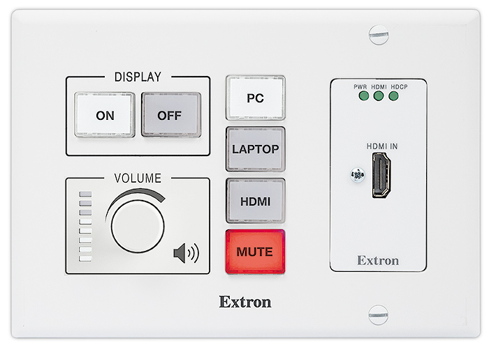 MLM 100 D - White<br/> Shown with optional MLC Plus 100 Controller and HDMI Decorator-Style Module