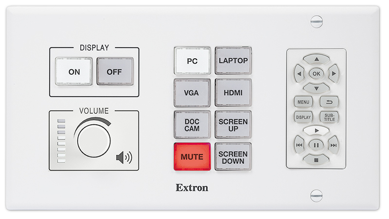 MLM 200 D - White<br/> Shown with optional EBP 200 eBUS Button Panel and EBP NAV D eBUS Button Panel