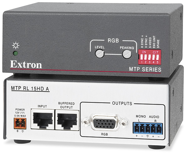 Extron MTP RL 15HD A MTP Receiver for RGBHV and Audio with Loop Through monitor/audio extender 60-690-01 for sale online 