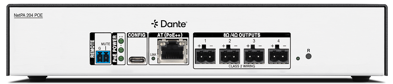 NetPA 204 POE - Rear View