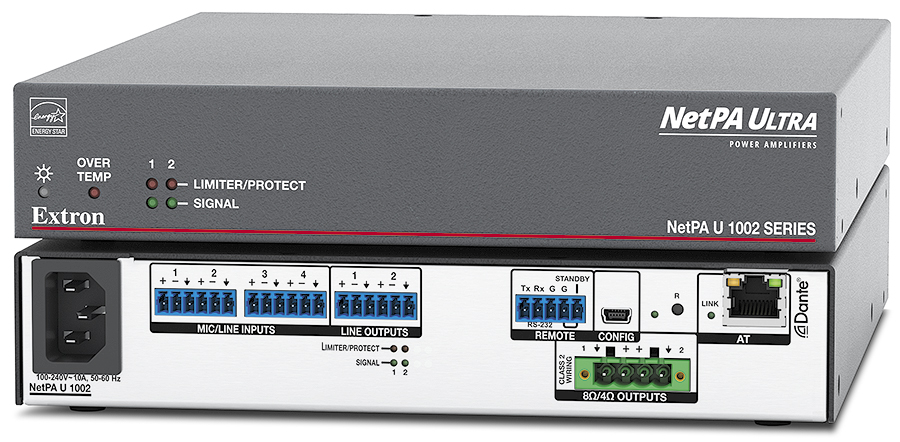 NetPA U 1002 – 2 Channels, 100 watts – 8 or 4 ohms