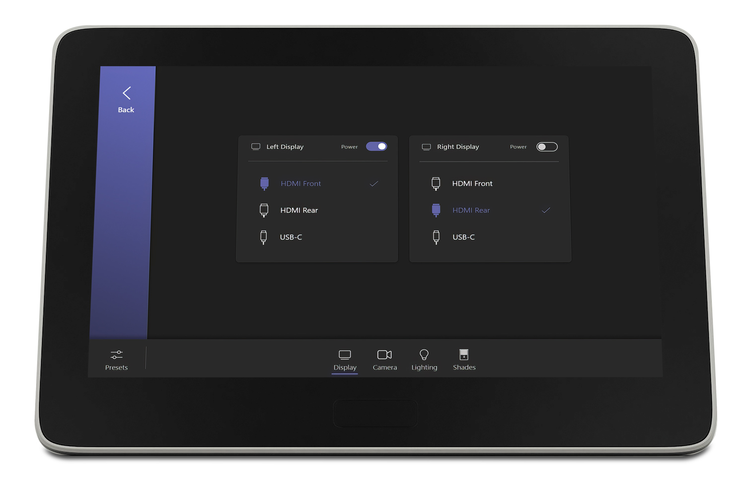 Microsoft Teams Rooms – Display Controls