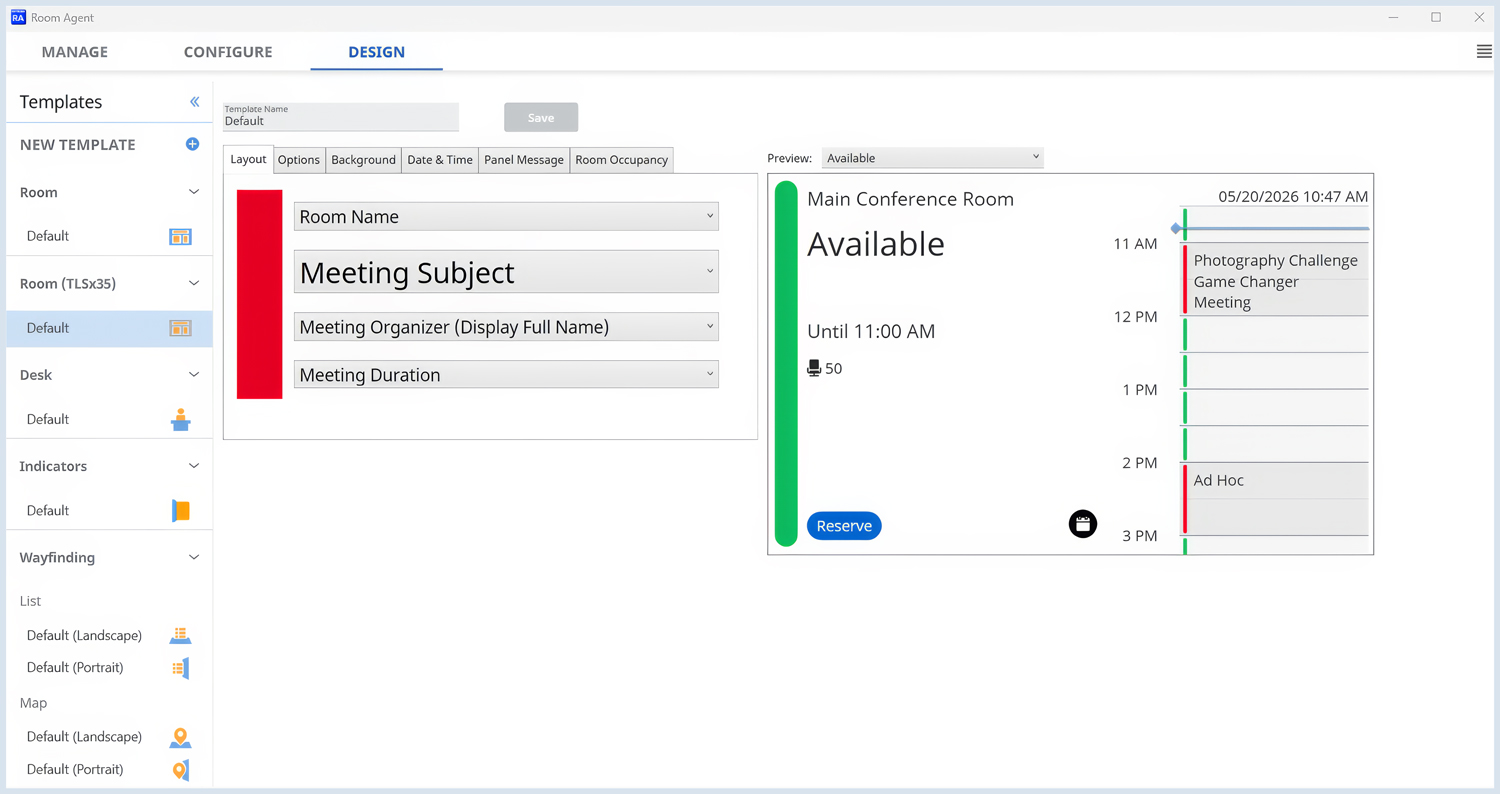 Extron Room Agent Software<br>
User Interface to fully customize your devices